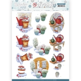 SB10605 JA  Stanzbogen Winter Charme - Watering Can