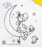 COW 005 NS Clear Stempel Koetie im Mond