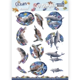 SB10654 AD Stanzbogen Ocean Wonders Sea Turtle