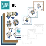 STDO180 Stitch & Do 180 JA Blue Christmas Flowers