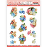 SB10659 JA Stanzbogen Urban Flowers Basket of Flowers