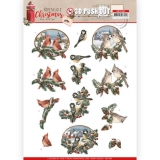 SB10483 AD Stanzbogen Nostalgic Christmas Christmas Birds