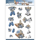 SB10695 AD Stanzbogen Whispers of Winter Skating