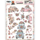 CD11958 YC Schneidebogen Wedding Time  Hochzeitsauto