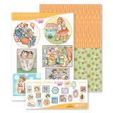 9.0171 MRJ Cosy Design Sheets Miss Mimi & Friends