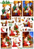 680025 Weihnachtskrippe Stanzbogen