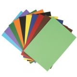 FITFK10001 Hobbykarton 10 Blatt 10 Farben Glatt