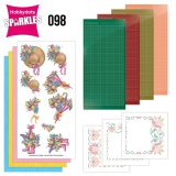 SPDO098 Hobby Dots Sparkles Set 98 Umbrella & Flowers