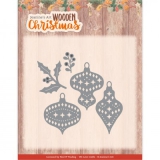 JAD10177 JA Stanzschablone Wooden Christmas Wooden Ornaments