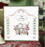 SB10815 YC Stanzbogen Christmas Scenery Santa