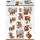 CD12039 AD Schneidebogen Sturdy Winter Scottish Highlander