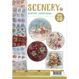 POS10010 Push Out Buch 10 Scenery Wintry Christmas
