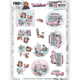 SB10835 YC Stanzbogen Zur�ck zu den 50zigern Burgers