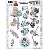 SB10836 YC Stanzbogen Zur�ck zu den 50zigern Drive in