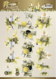 CD11819 PM Schneidebogen Golden Christmas Christmas Candles
