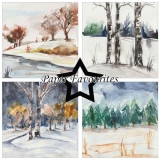 PF259 Papierpack Paper Favourites Winter Landscape