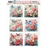 BBSC10021 Stanzbogen Scenery Berries Beauties Whispering Spring Butterfly Square