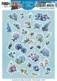 CD12137 YC Schneidebogen Blooming Blue Small Elements