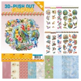3DPO10046 3D Stanzbuch Colorful Birds