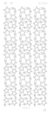CD3066s Platinium Sticker Ecke mit Stern silber