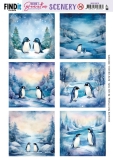 BBSC10075 BB Stanzbogen Pinguin Square
