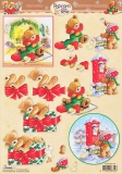 STAPPTB1148 Schneidebogen Popcorn the Bear (Weihnachtspost)