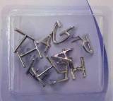 EMB-3758 Buhstaben -   Dekorationen - Metall silber