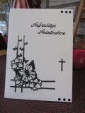 202509 Trauerkarte Motiv gestanzt Unikat