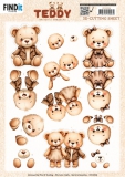 CD12324 BB Schneidebogen Teddys Gemeinsam