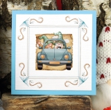 SB10921 YC Stanzbogen Great Gnomes Driving Gnomes