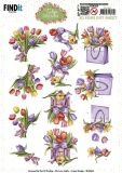 SB10994 AmyDesign Stanzbogen  Tulip Dreams Farbenfrohe Tulpen