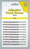 APS40 Adhesive Pearl Stones 150 St�ck 4mm 3 farbig lila