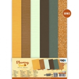 BB-A4-10016 BB Linen Cardstock Pack Blooming Sun A4