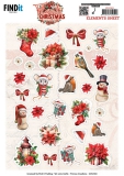 CD12363 YC Schneidebogen Floral Christmas Kleine Elemente