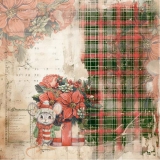 YCPP10082 Papierpack Floral Christmas 20 x20 cm