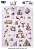 CD12369 BB Schneidebogen Pastel Purple Christmas Kleine Elemente