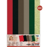 BB-A4-10018 BB Linen Cardstock Pack Zeitlose Weihnachten