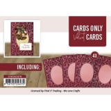 COVCA6001R Cards Only Velvet Cards rot Samtkarten A6