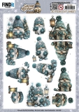 SB11050 BB Stanzbogen Gnomie Holidays Emerald