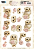SB11074 BB Stanzbogen Owlways Yours Blossom