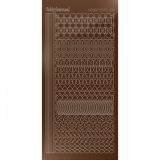 STDM21G Hobby-Dots Sticker Mirror Braun