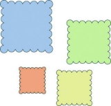 37-1218x Cuttlebug Stanzschablonen Scallop Squares