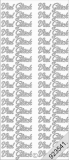 405s Stickerbogen Viel Gl�ck silber