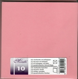 220305 1o Umschlge/1o Doppelkarten zartes rosa