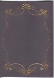554086 Gepr�gte Karte braun/gold