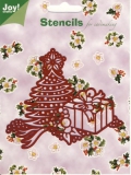 6001-0090 Joy Schablone Weihnachtsbaum/Geschenk