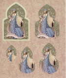 6013-0803 3D Pyramids Vintage 1 4 teiliges Set