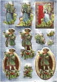 6013-0309 Stanzbogen Mettalic 3D Weihnachten 1