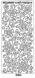 E0363g Flower Doodles gold