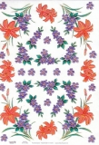 574186x gepr�gtes Transparentpapier  Blumen